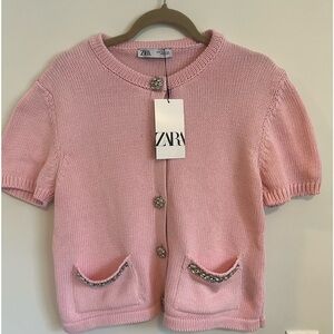 Zara Plain Knit Cardigan